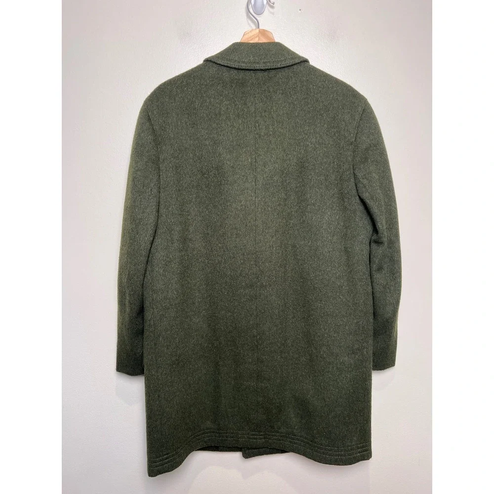 Steinbock Original Himalaya Loden Green Wool Coat Mens 44 Made in Austria Tyrol
